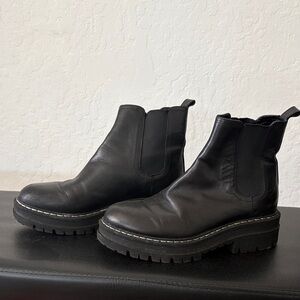 Marc Fisher Black Leather Chelsea Boots